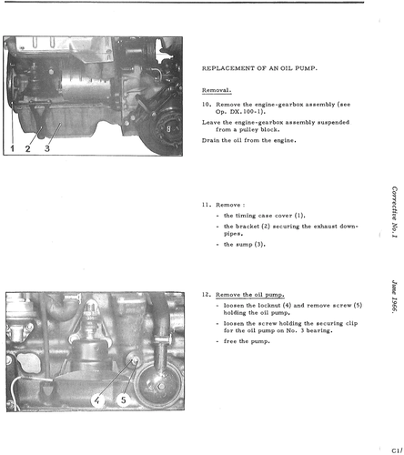Replace oil pump, page 141 — DS21 & DS21M / DS19A & DS19MA Repair Manual