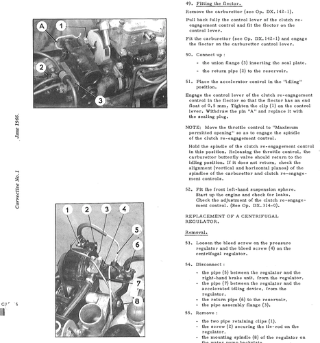 Replace centrifugal reg., page 177 — DS21 & DS21M / DS19A & DS19MA Repair Manual