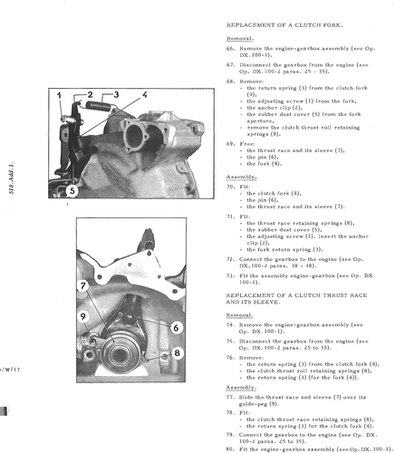Replace clutch fork, page 179 — DS21 & DS21M / DS19A & DS19MA Repair Manual