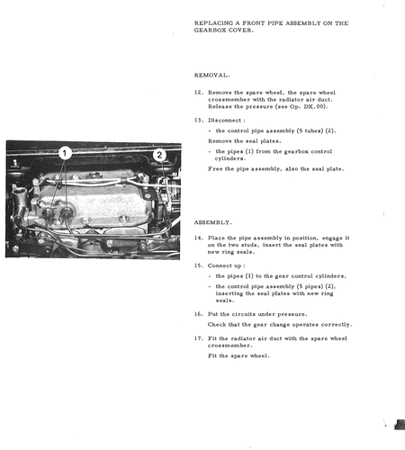 Front pipe assy. on g/box cover, page 236 — DS21 & DS21M / DS19A & DS19MA Repair Manual