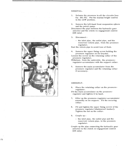Replace press. reg. / accumulator, page 262 — DS21 & DS21M / DS19A & DS19MA Repair Manual