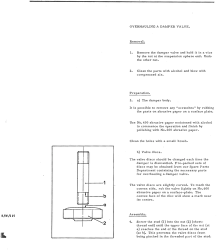 Overhaul damper valve, page 332 — DS21 & DS21M / DS19A & DS19MA Repair Manual