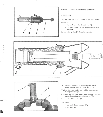 O/haul suspension cylinder, page 334 — DS21 & DS21M / DS19A & DS19MA Repair Manual