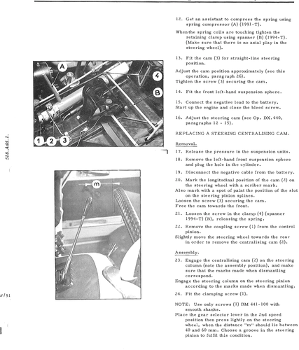 Replace centralising cam, page 367 — DS21 & DS21M / DS19A & DS19MA Repair Manual