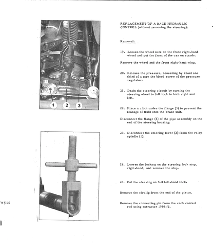 Replace rack hydraulic control, page 372 — DS21 & DS21M / DS19A & DS19MA Repair Manual