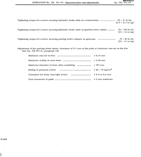 Brakes, page 401 — DS21 & DS21M / DS19A & DS19MA Repair Manual