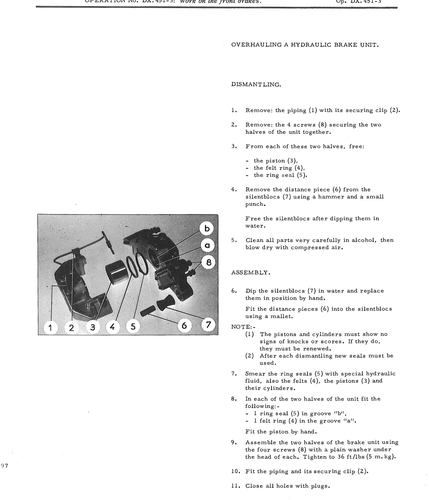 O/haul hydraulic brake unit, page 409 — DS21 & DS21M / DS19A & DS19MA Repair Manual