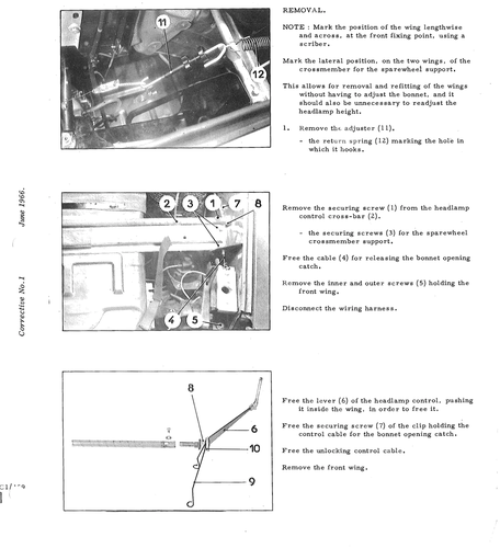 Replace front wing, page 470 — DS21 & DS21M / DS19A & DS19MA Repair Manual