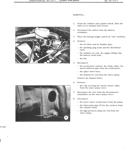 Replace cylinder head, page 496 — DS21 & DS21M / DS19A & DS19MA Repair Manual