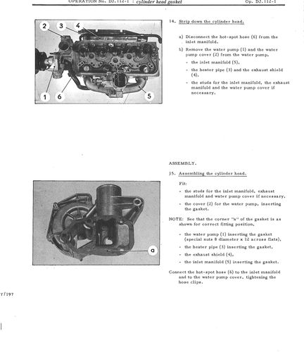 Strip/assemble cylinder head, page 498 — DS21 & DS21M / DS19A & DS19MA Repair Manual