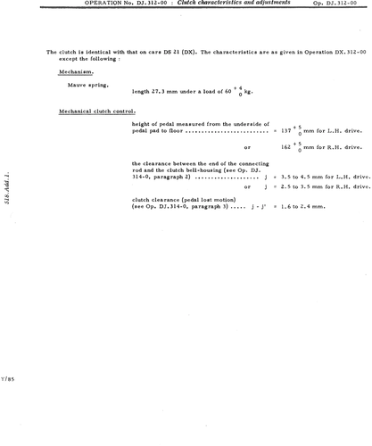 Clutch, page 506 — DS21 & DS21M / DS19A & DS19MA Repair Manual