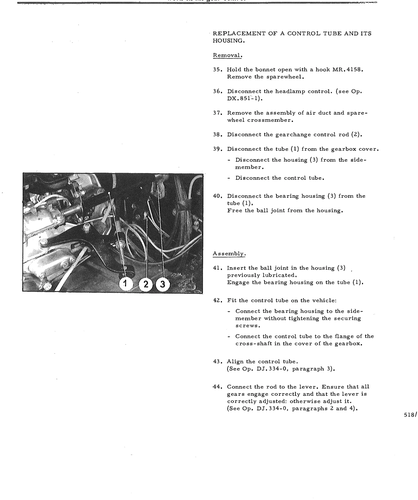 Replace control tube, housing, page 533 — DS21 & DS21M / DS19A & DS19MA Repair Manual