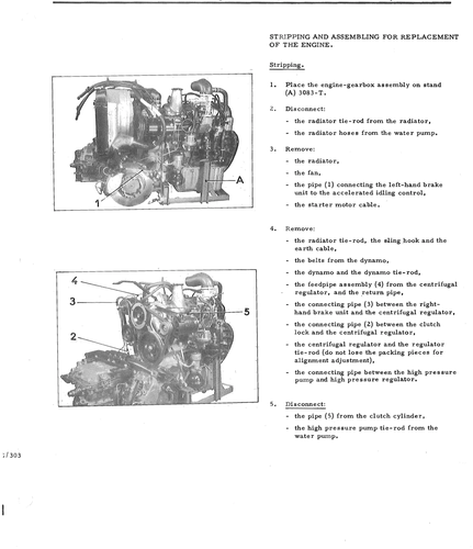 Strip/assemble to replace engine, page 587 — DS21 & DS21M / DS19A & DS19MA Repair Manual