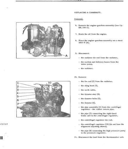 Replace camshaft, page 627 — DS21 & DS21M / DS19A & DS19MA Repair Manual