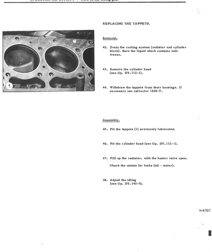 Replace tappets, page 634 — DS21 & DS21M / DS19A & DS19MA Repair Manual