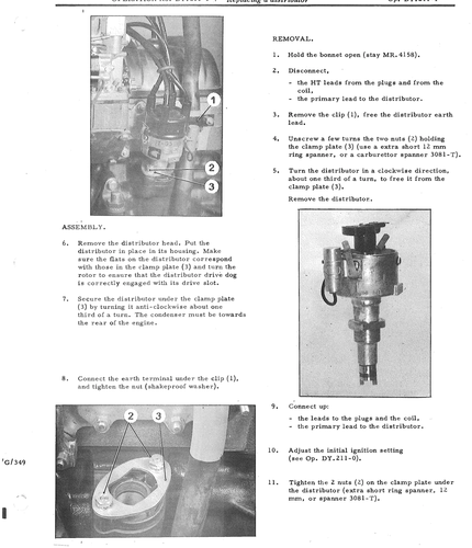 Replace distributor, page 641 — DS21 & DS21M / DS19A & DS19MA Repair Manual