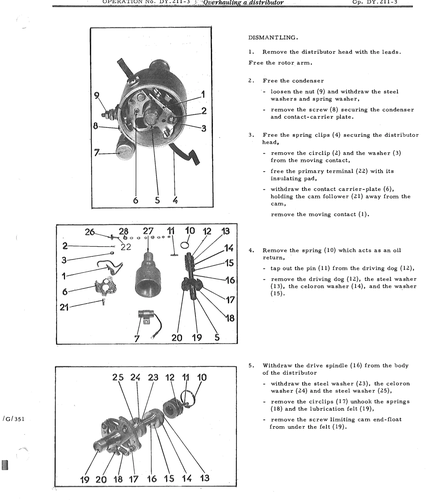 Overhaul distributor, page 642 — DS21 & DS21M / DS19A & DS19MA Repair Manual