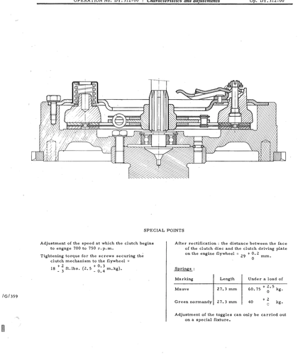 Clutch, page 649 — DS21 & DS21M / DS19A & DS19MA Repair Manual
