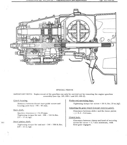 Gearbox data, page 653 — DS21 & DS21M / DS19A & DS19MA Repair Manual