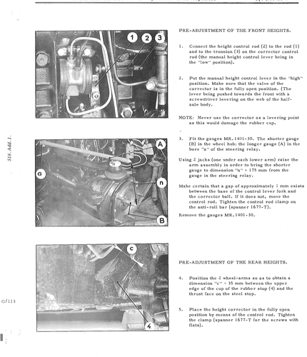 Pre-adjust heights, page 669 — DS21 & DS21M / DS19A & DS19MA Repair Manual