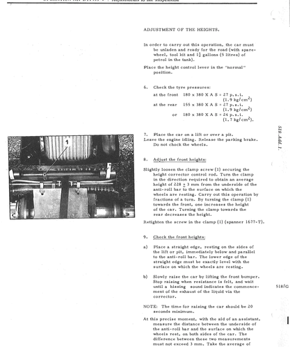 Adjust heights, page 670 — DS21 & DS21M / DS19A & DS19MA Repair Manual