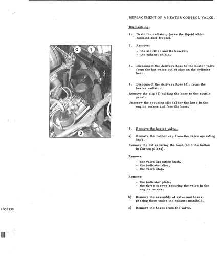 Replace heater control valve, page 696 — DS21 & DS21M / DS19A & DS19MA Repair Manual