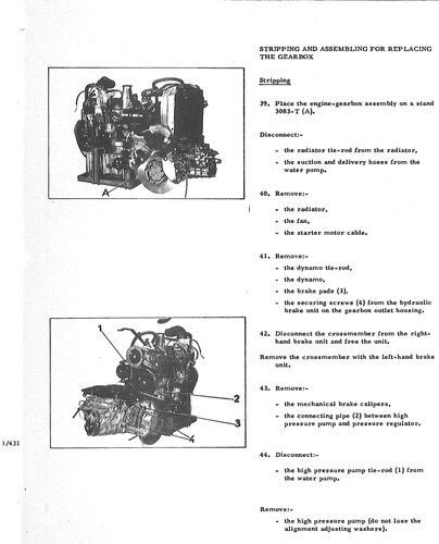 Strip/assemble to rplace g/box, page 723 — DS21 & DS21M / DS19A & DS19MA Repair Manual