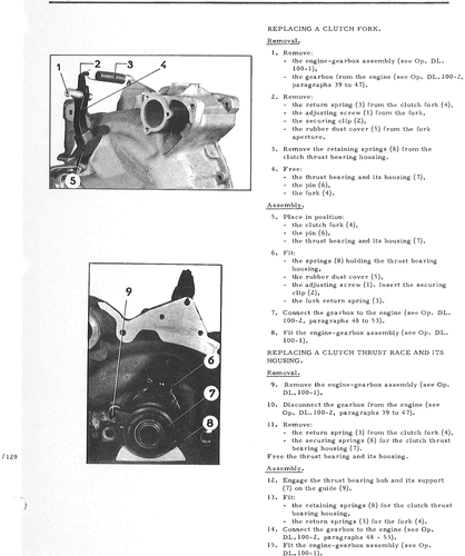 Replace clutch fork, page 739 — DS21 & DS21M / DS19A & DS19MA Repair Manual