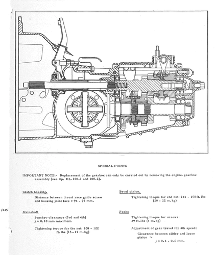 Gearbox, page 740 — DS21 & DS21M / DS19A & DS19MA Repair Manual