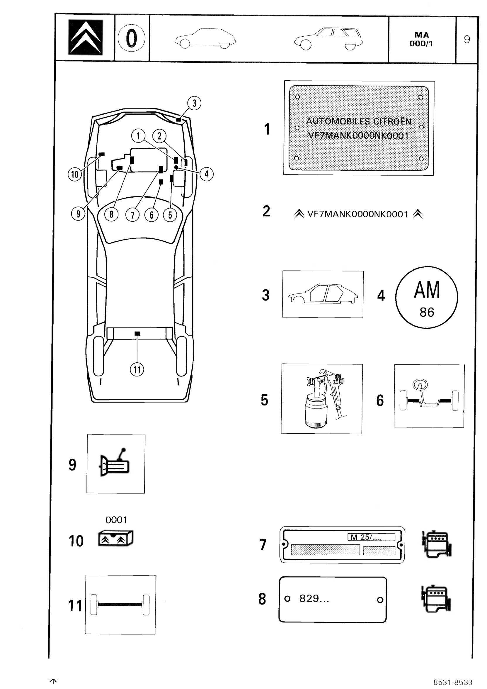 Identification, page 13 of 611 — CX Repair Manual — Mechanical Components 1