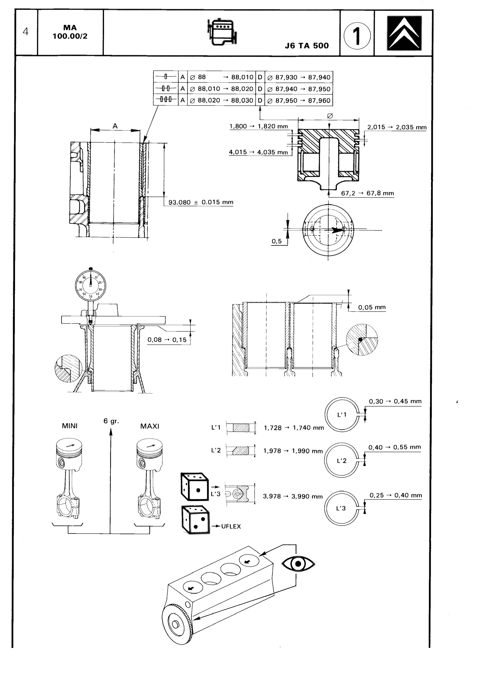 CX 22 ohc, page 52 of 611 — CX Repair Manual — Mechanical Components 1