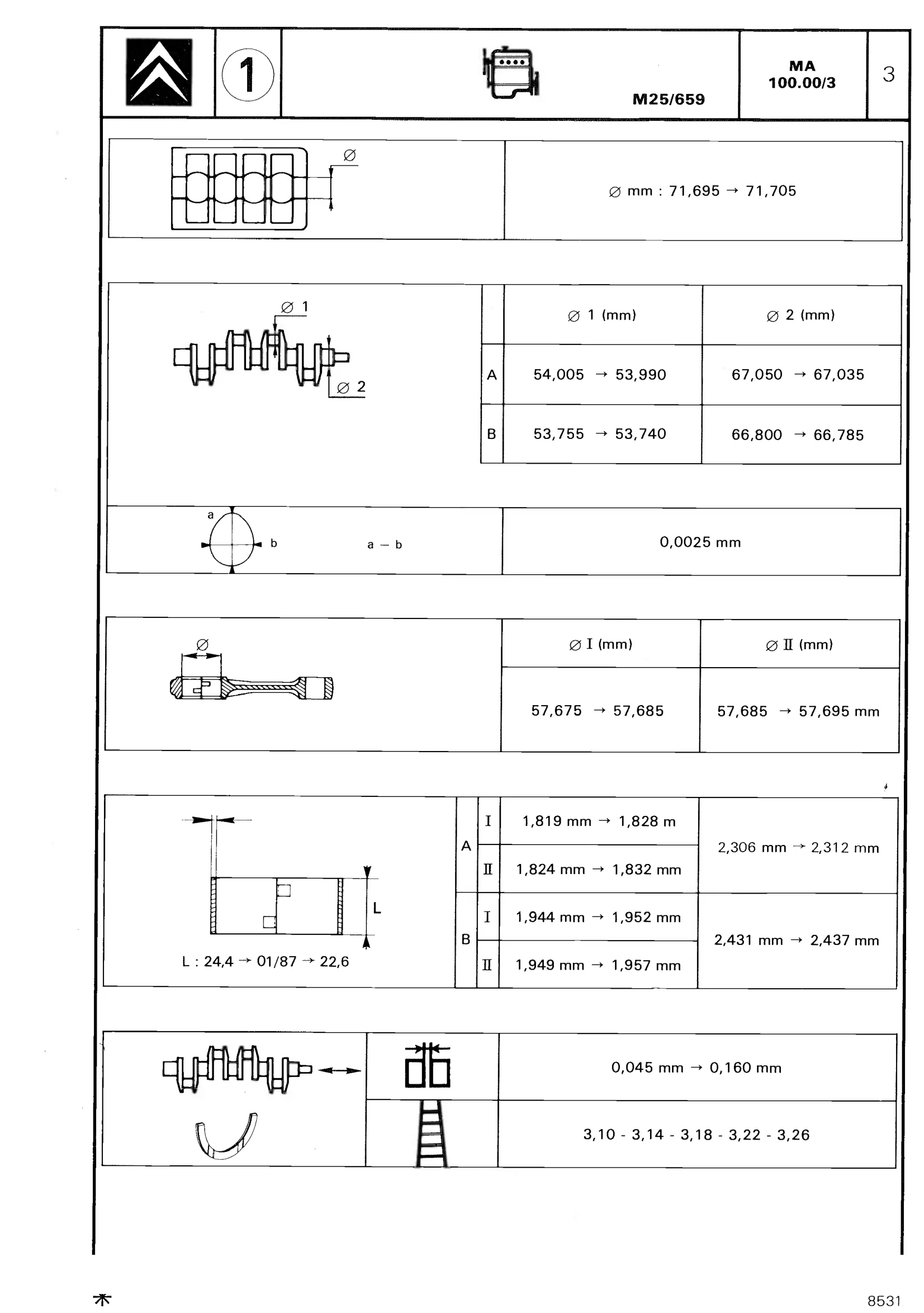 CX 25, page 58 of 611 — CX Repair Manual — Mechanical Components 1
