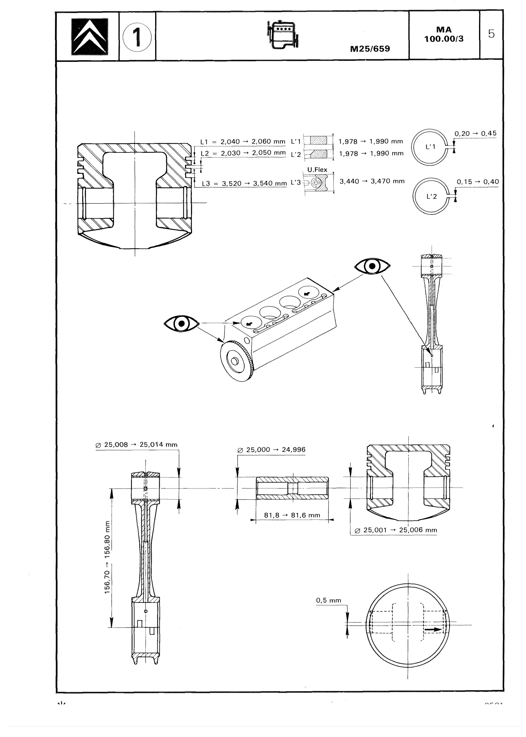 CX 25, page 60 of 611 — CX Repair Manual — Mechanical Components 1