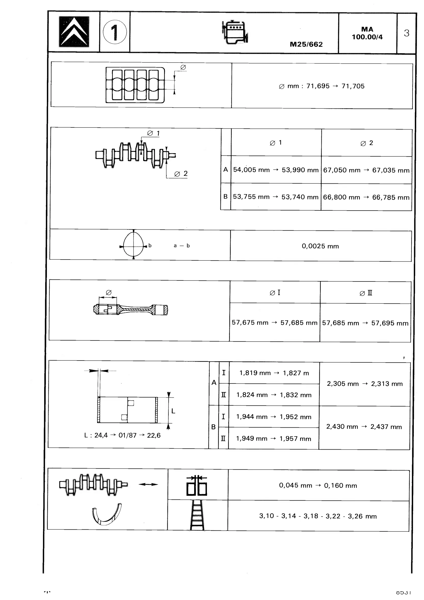 CX 25 Turbo, page 66 of 611 — CX Repair Manual — Mechanical Components 1