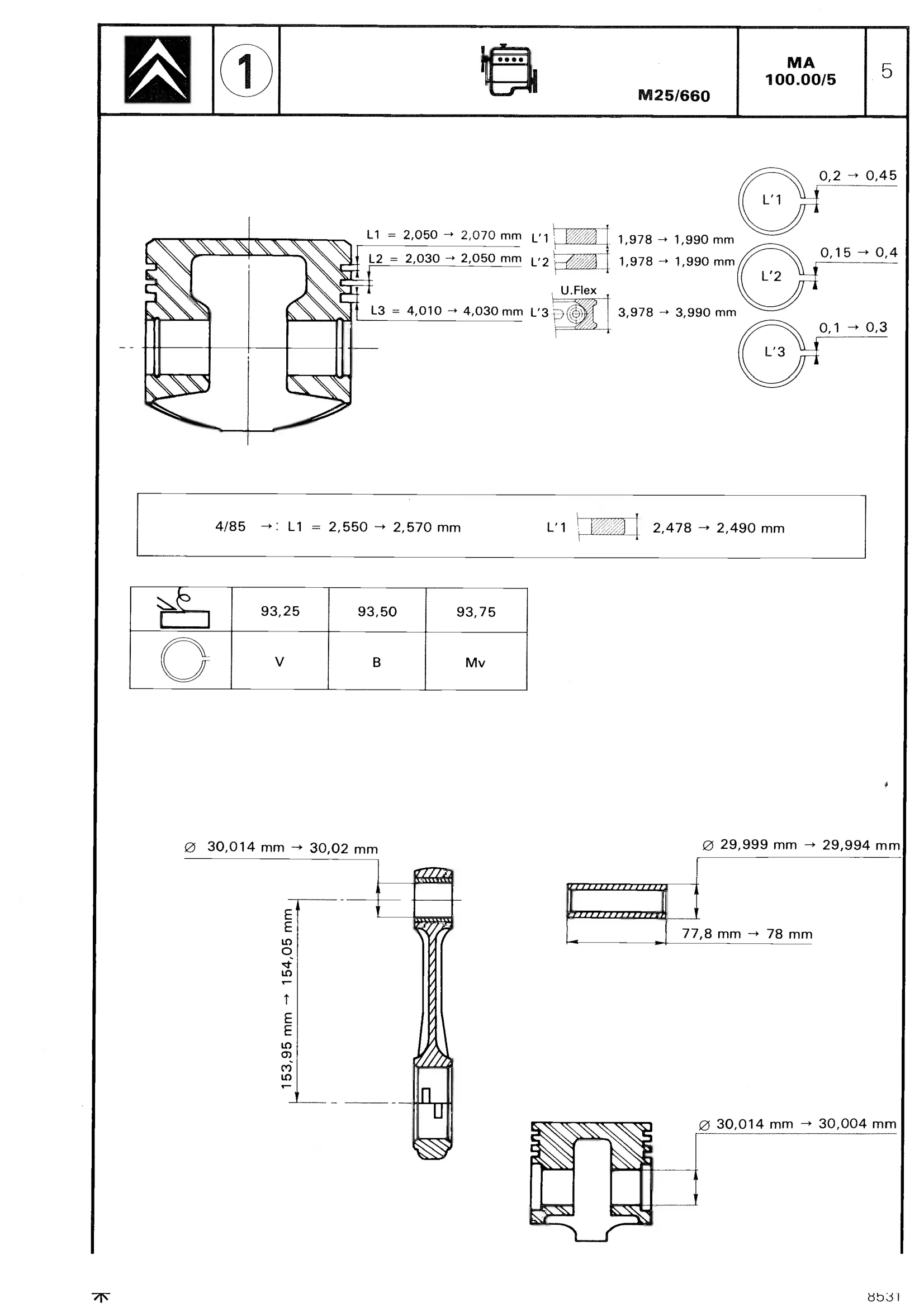 CX 25 diesel, page 76 of 611 — CX Repair Manual — Mechanical Components 1