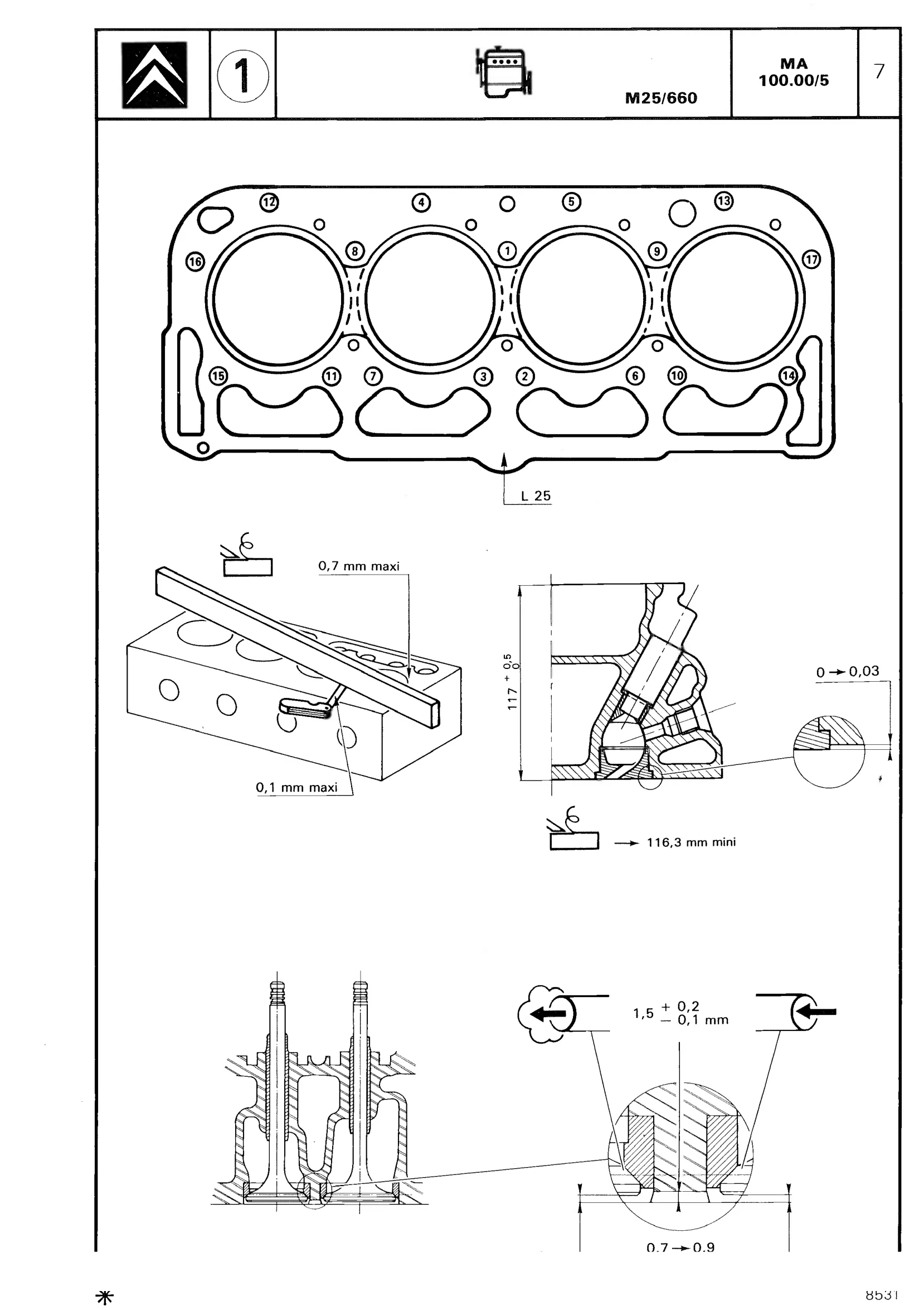 CX 25 diesel, page 78 of 611 — CX Repair Manual — Mechanical Components 1