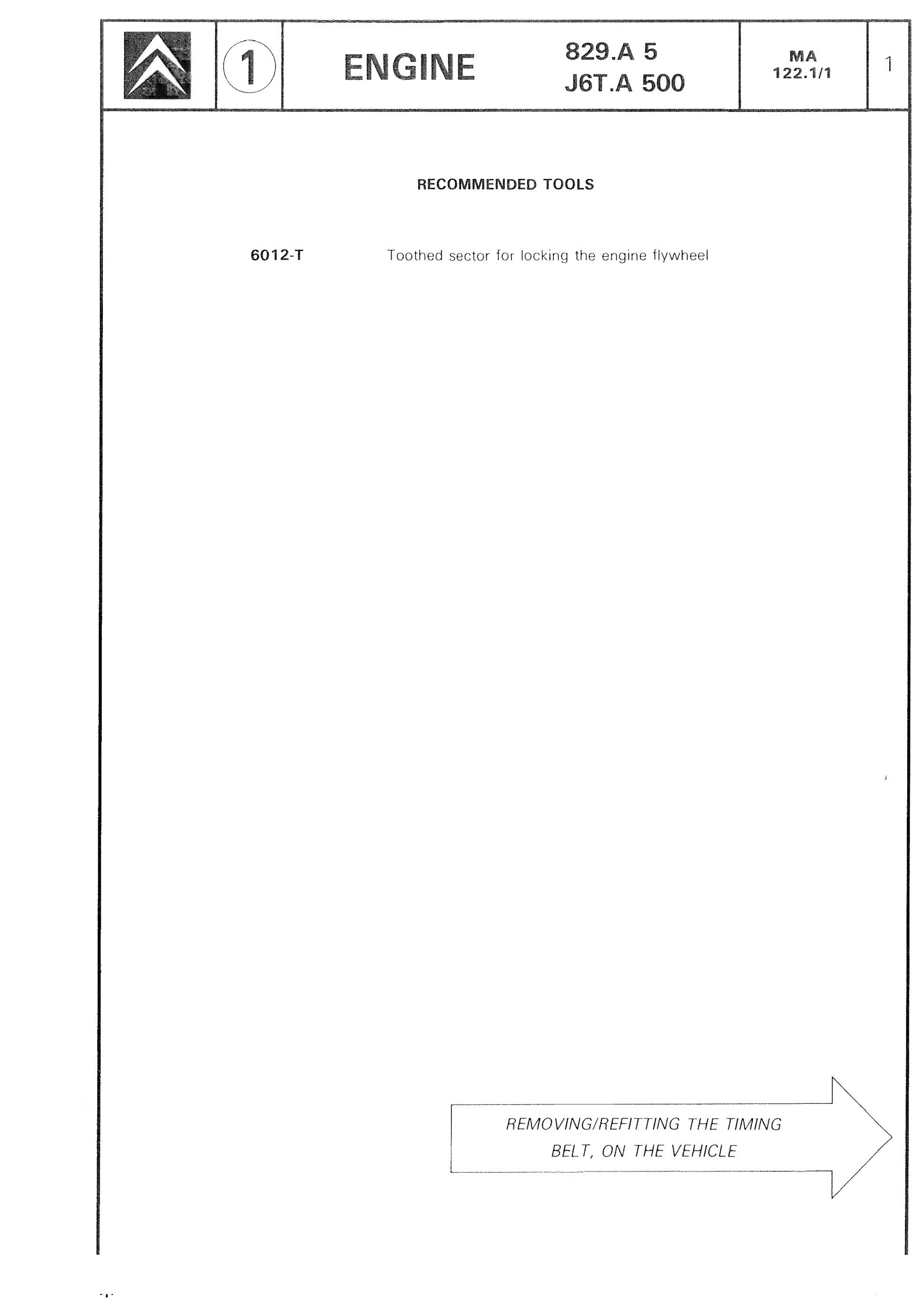 Replace timing belt, page 107 of 611 — CX Repair Manual — Mechanical Components 1