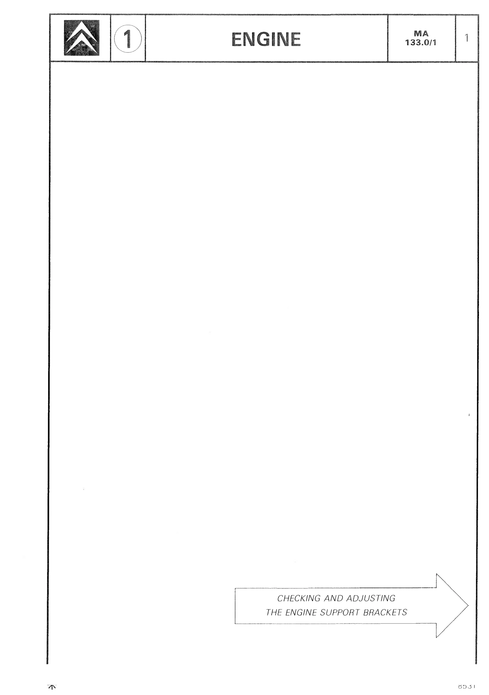 Check, adjust engine mounts, page 122 of 611 — CX Repair Manual — Mechanical Components 1