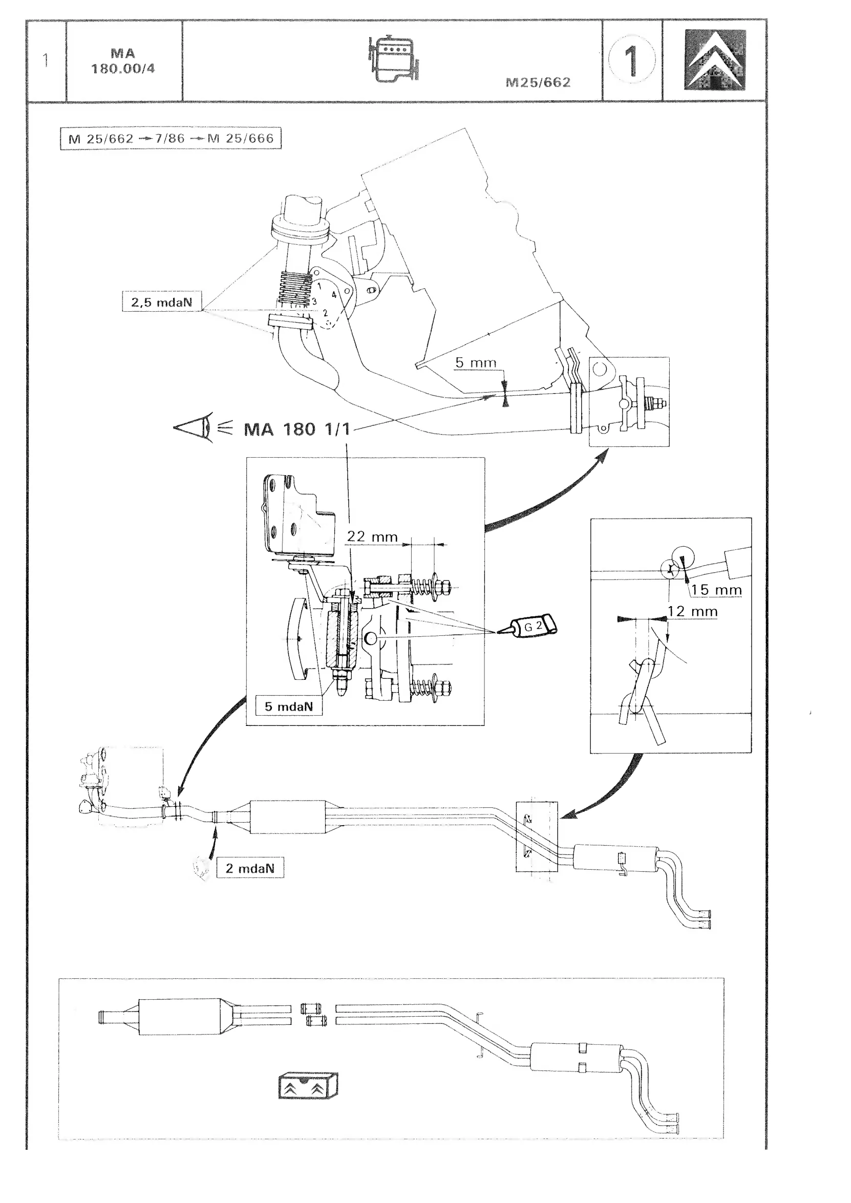 Exhaust system specs., page 130 of 611 — CX Repair Manual — Mechanical Components 1