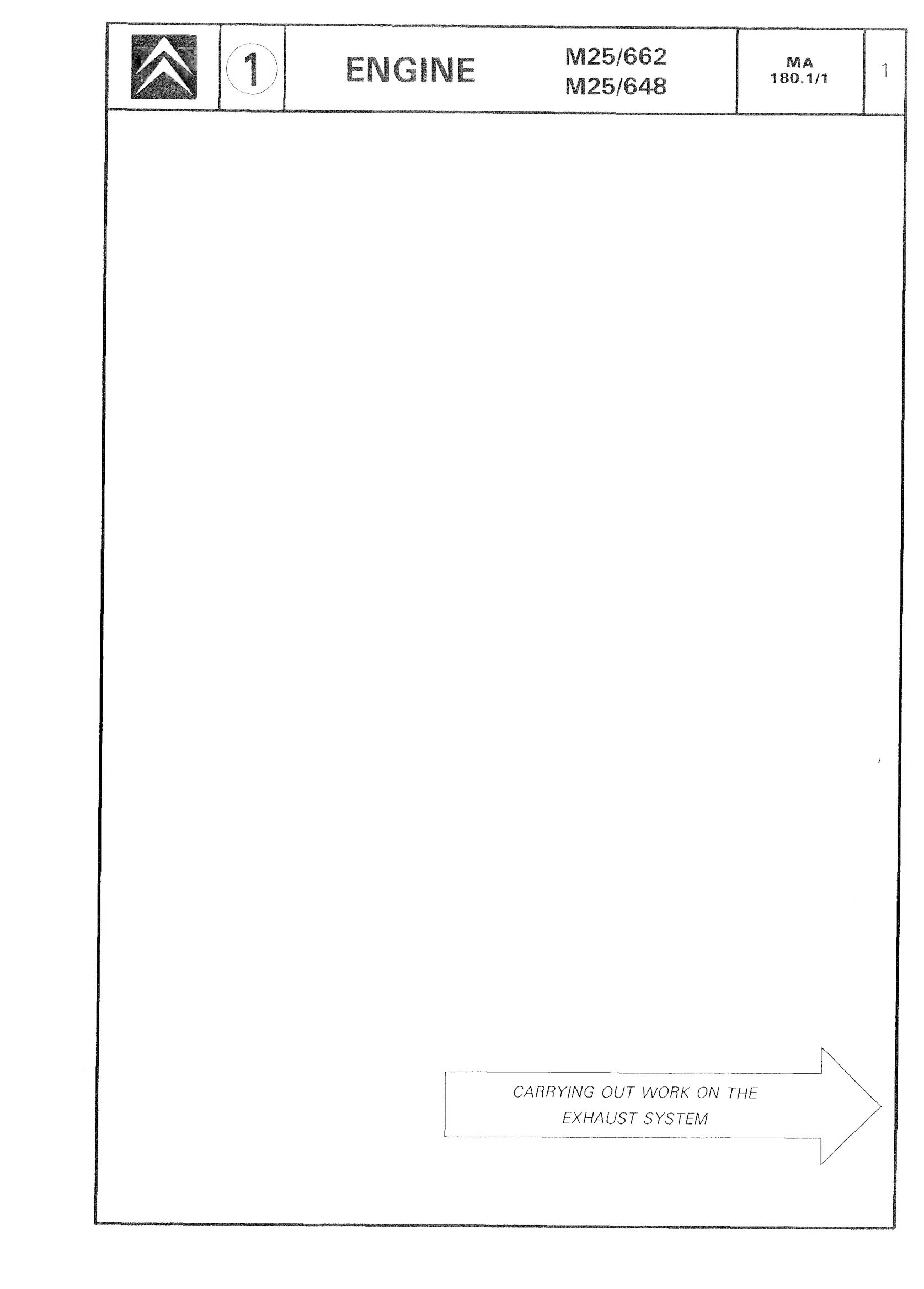 Work on exhaust system, page 131 of 611 — CX Repair Manual — Mechanical Components 1