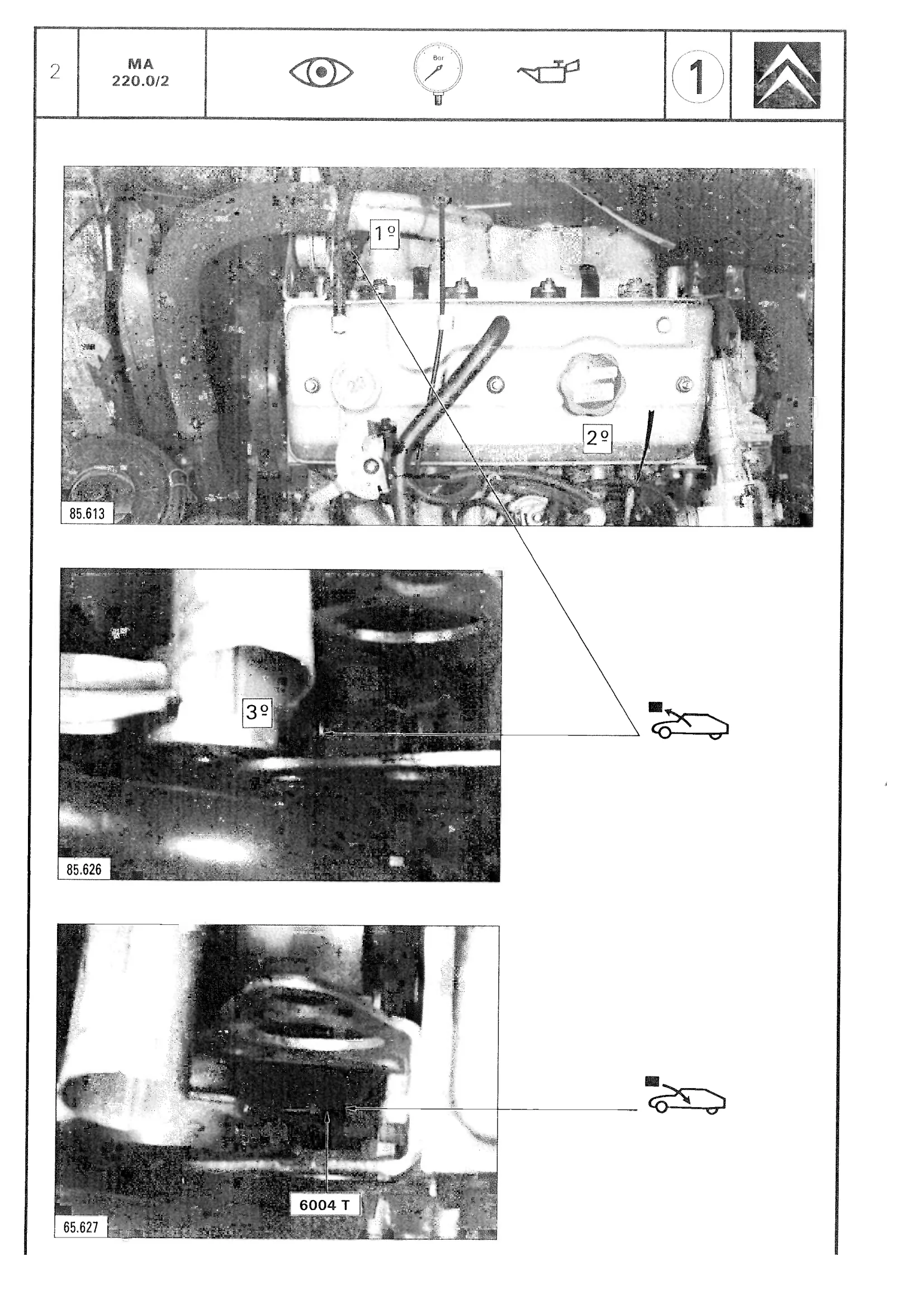 Check engine oil pressure, page 136 of 611 — CX Repair Manual — Mechanical Components 1