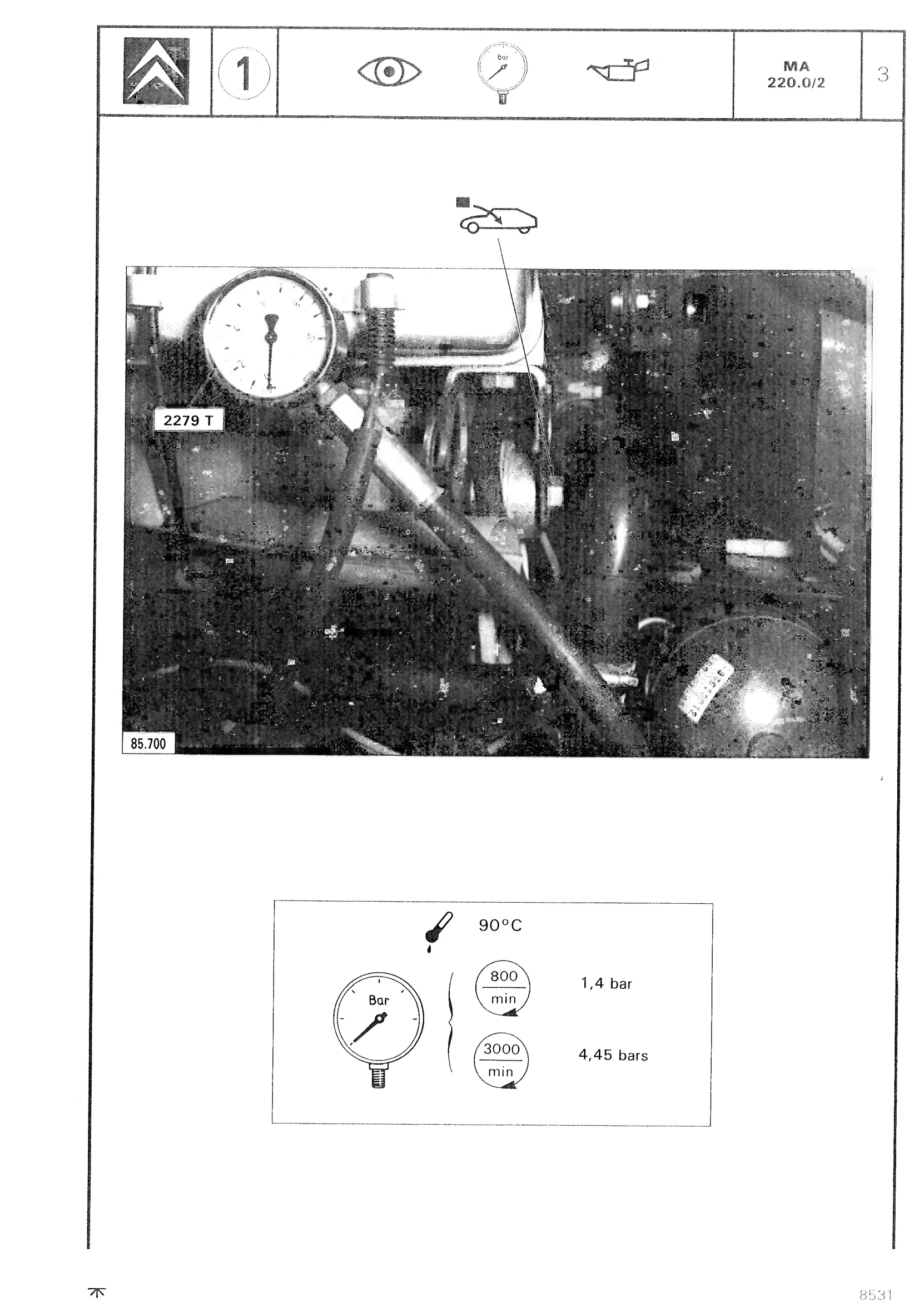 Check engine oil pressure, page 137 of 611 — CX Repair Manual — Mechanical Components 1
