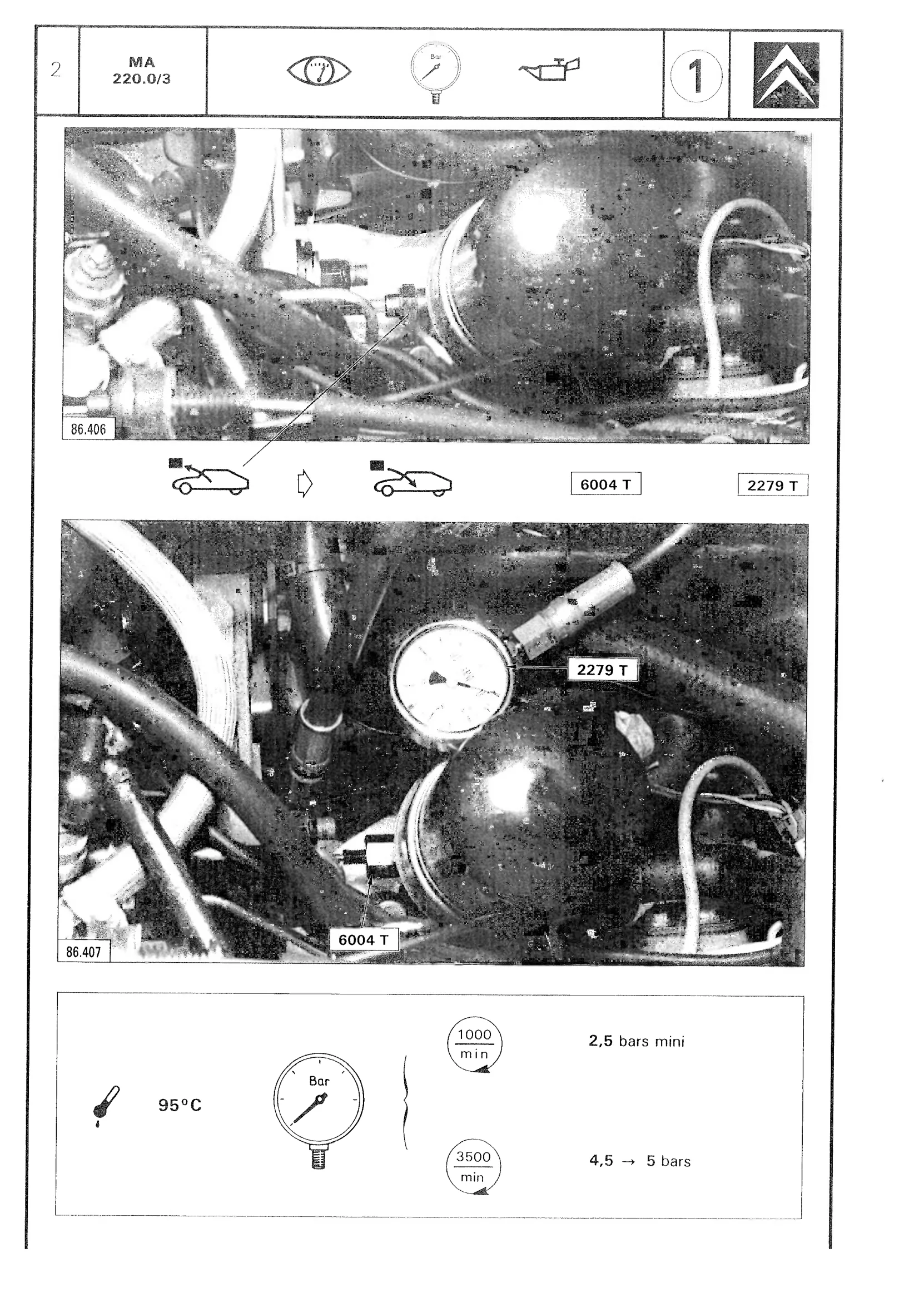 Check engine oil pressure, page 139 of 611 — CX Repair Manual — Mechanical Components 1