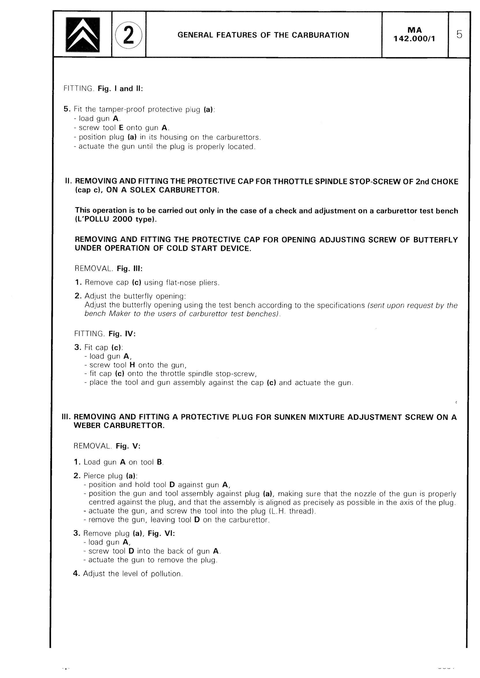 General features, page 156 of 611 — CX Repair Manual — Mechanical Components 1