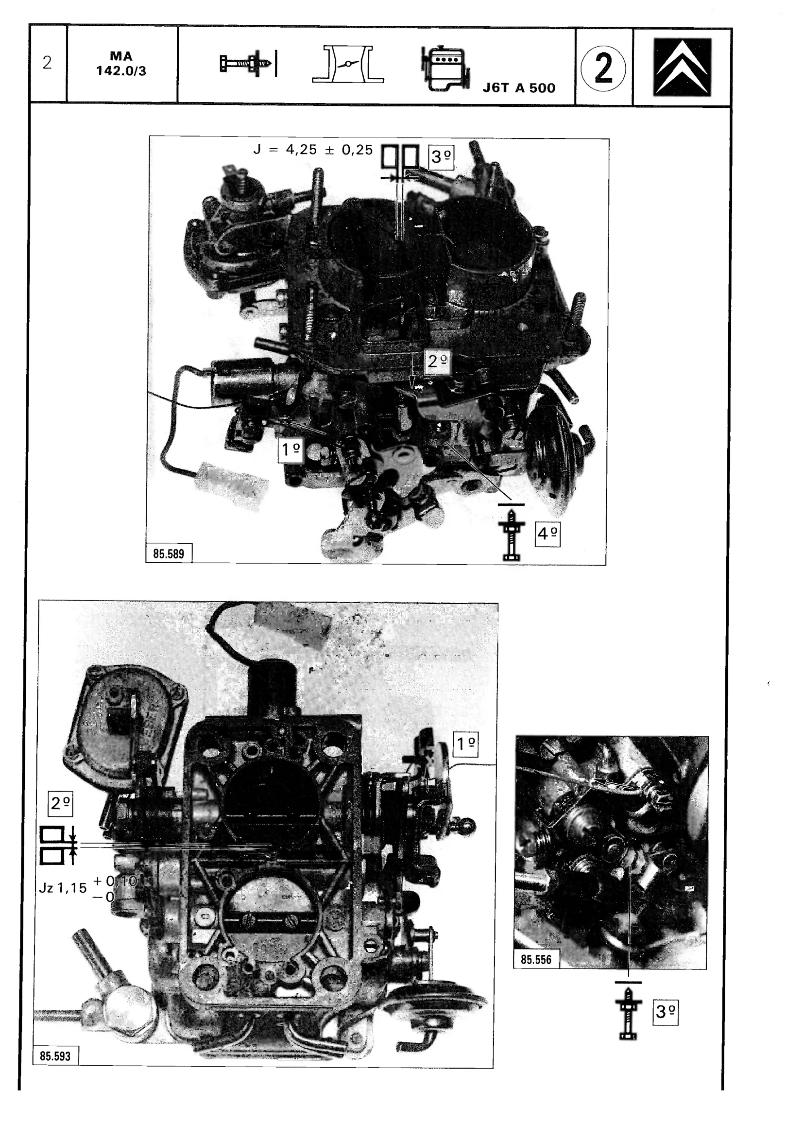 Carburettor specification, page 177 of 611 — CX Repair Manual — Mechanical Components 1