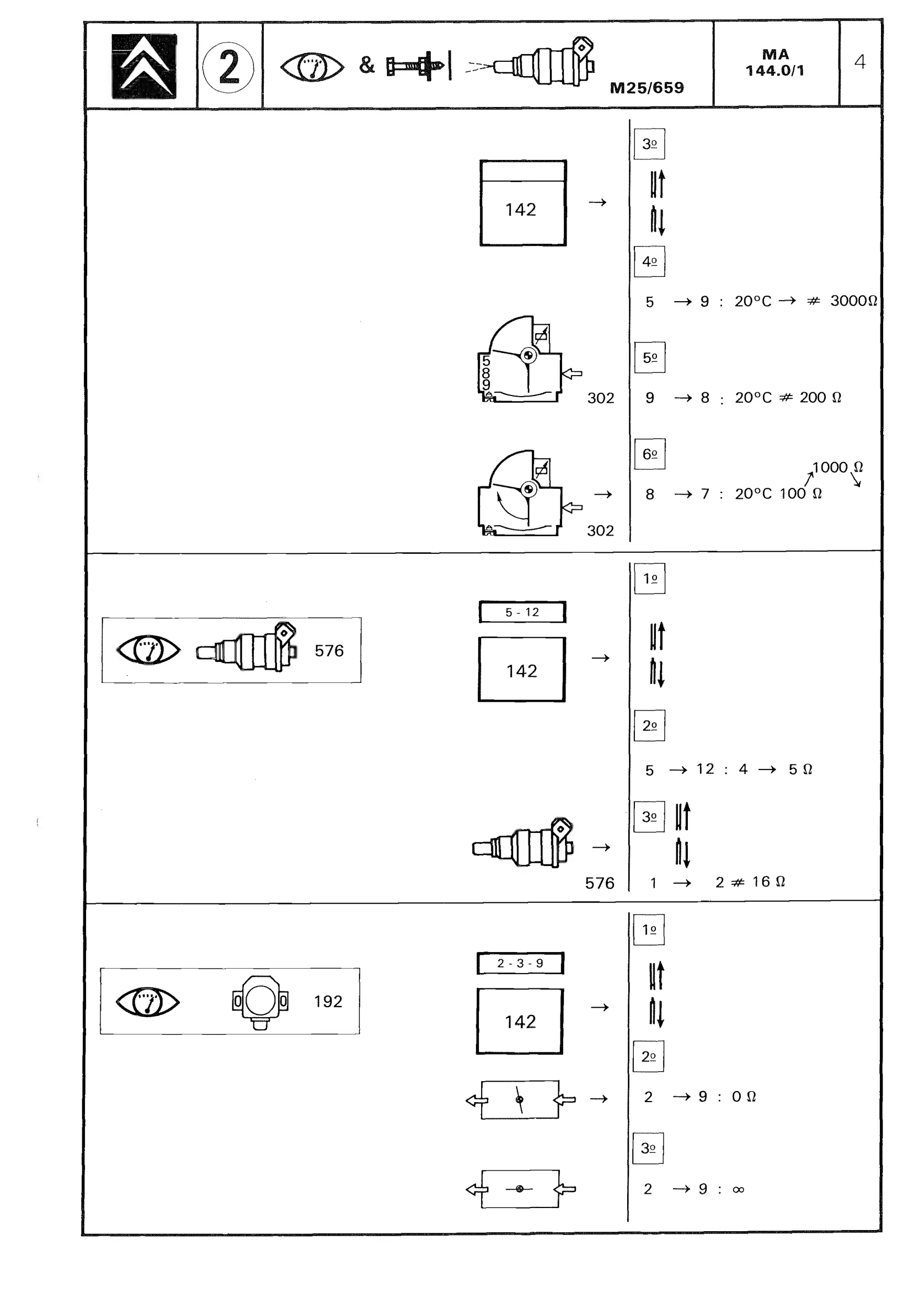 LE Jetronic Injection system, page 188 of 611 — CX Repair Manual — Mechanical Components 1