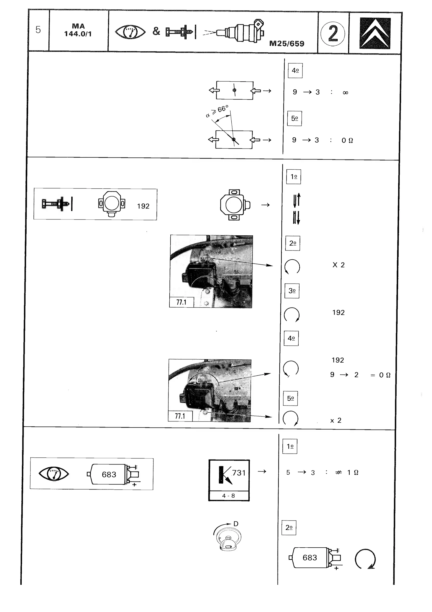 LE Jetronic Injection system, page 189 of 611 — CX Repair Manual — Mechanical Components 1
