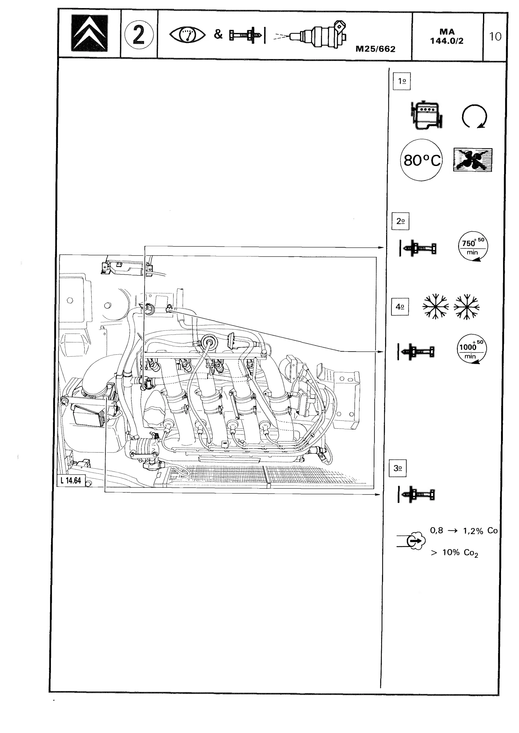 LE Jetronic Injection system, page 204 of 611 — CX Repair Manual — Mechanical Components 1