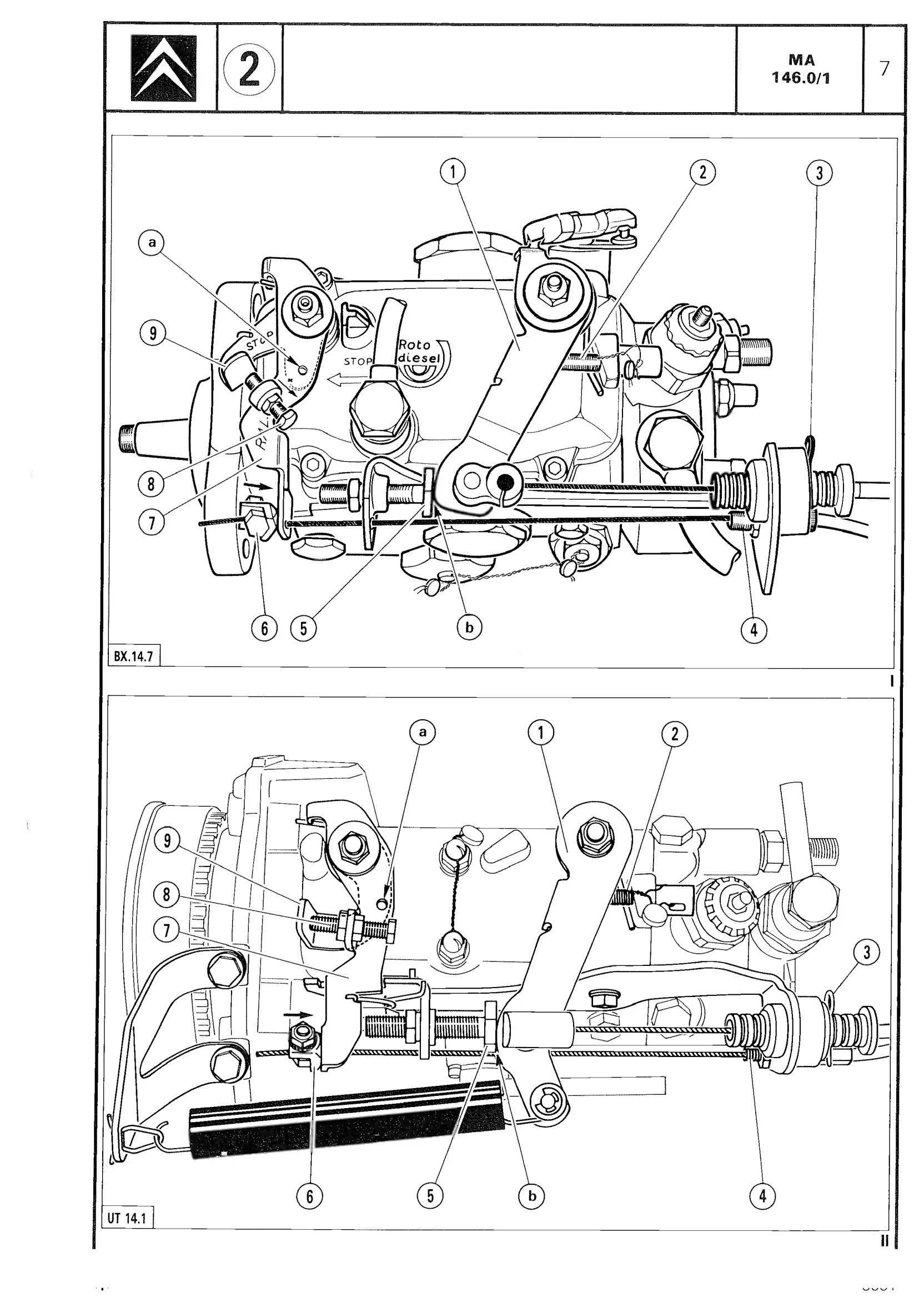 Diesel injection system, page 214 of 611 — CX Repair Manual — Mechanical Components 1