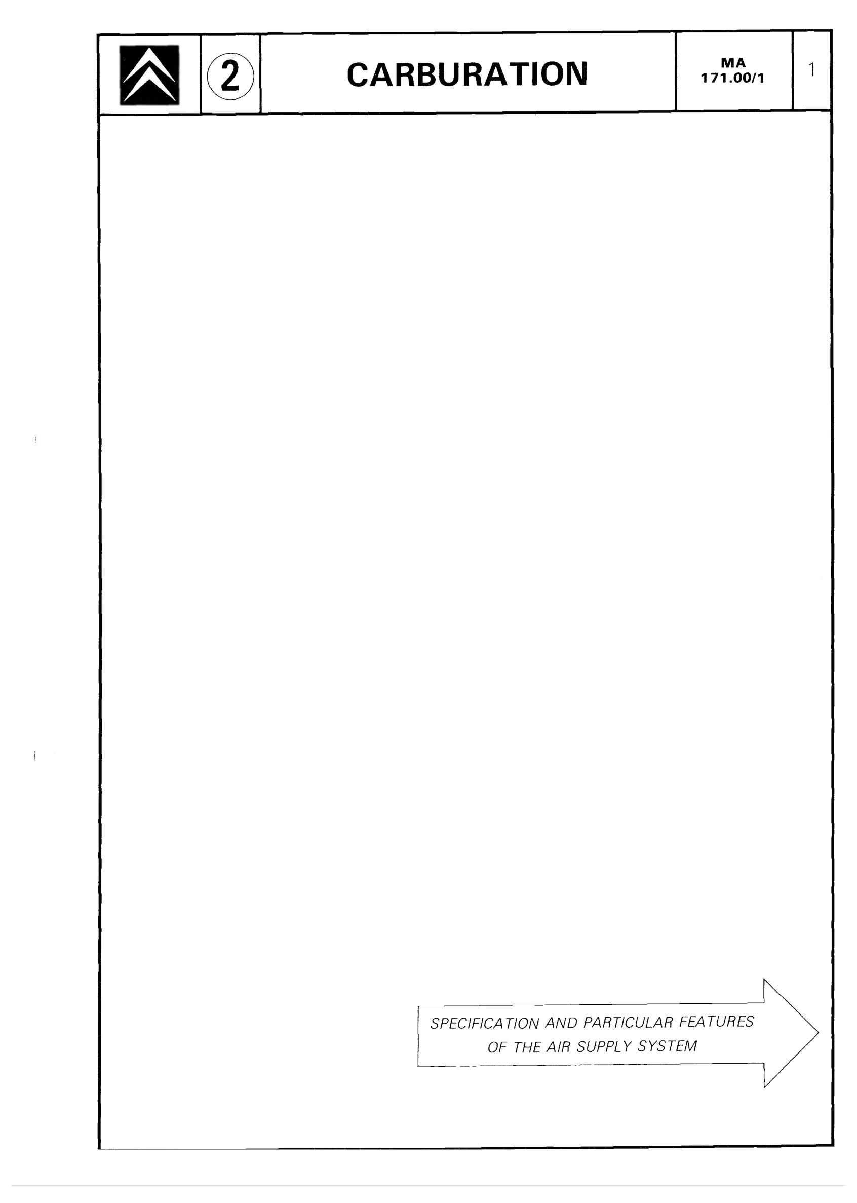 Air supply, page 221 of 611 — CX Repair Manual — Mechanical Components 1